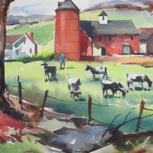 John Cuthbert Hare – Untitled (Farm Scene)